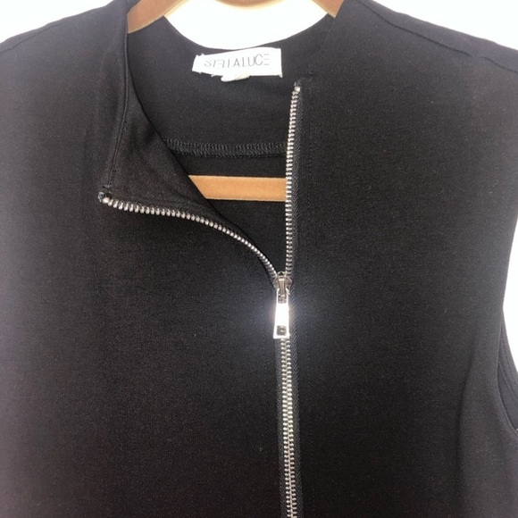 Sleeveless Midi Black Bodycon, Classy, Cocktail, Holiday, Wedding Guest Dress - Picture 3 of 4